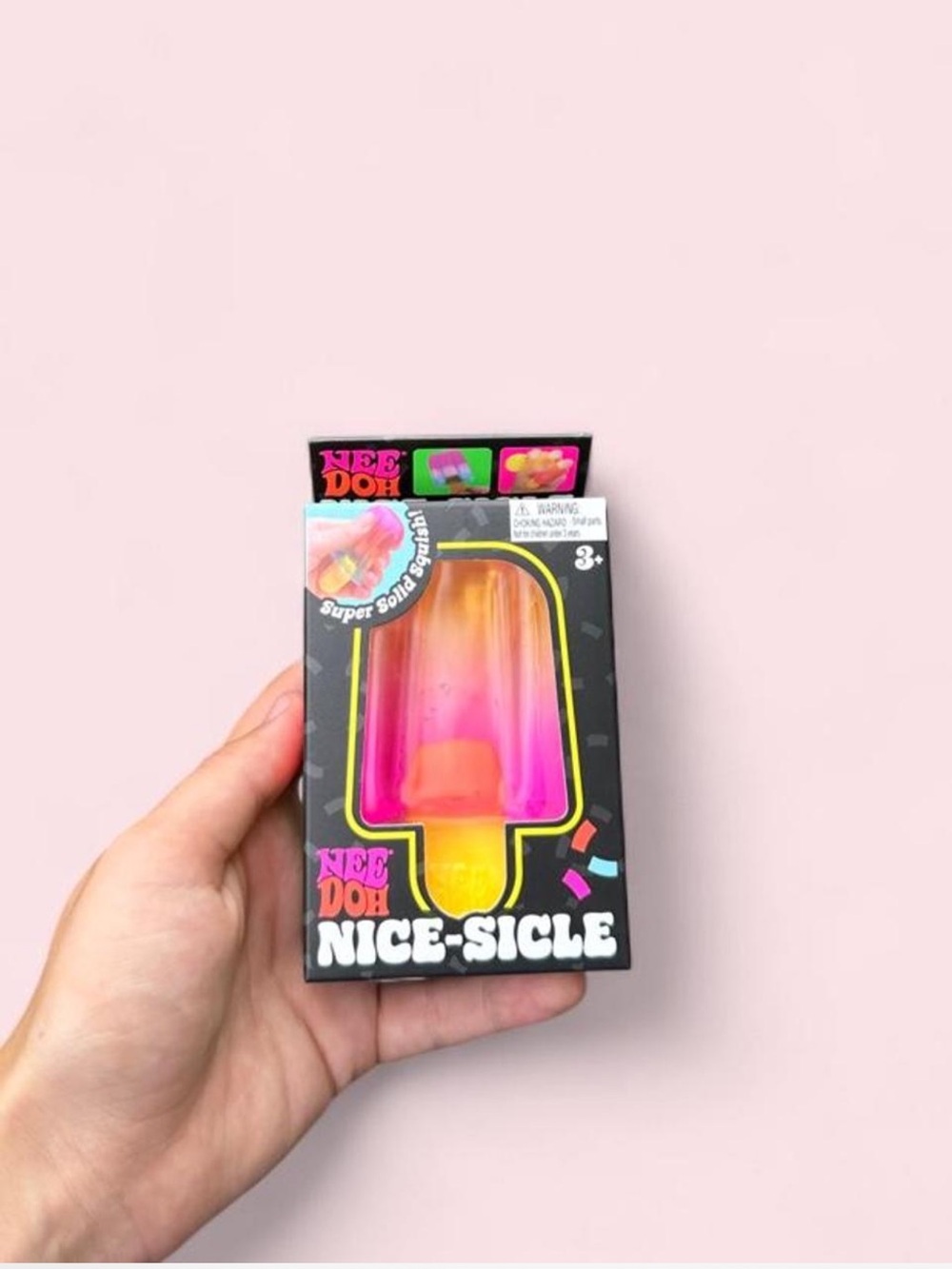 Nee-Doh Nice-Sicle Squishy Toy - Pink & Orange Gradient
